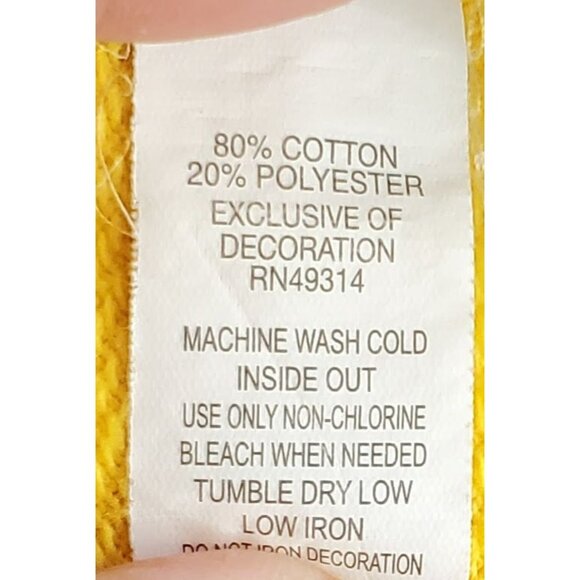 Champion Michigan Wolverines XL Maize and Blue Hooded Lace-Up Sweatshirt - Picture 4 of 8